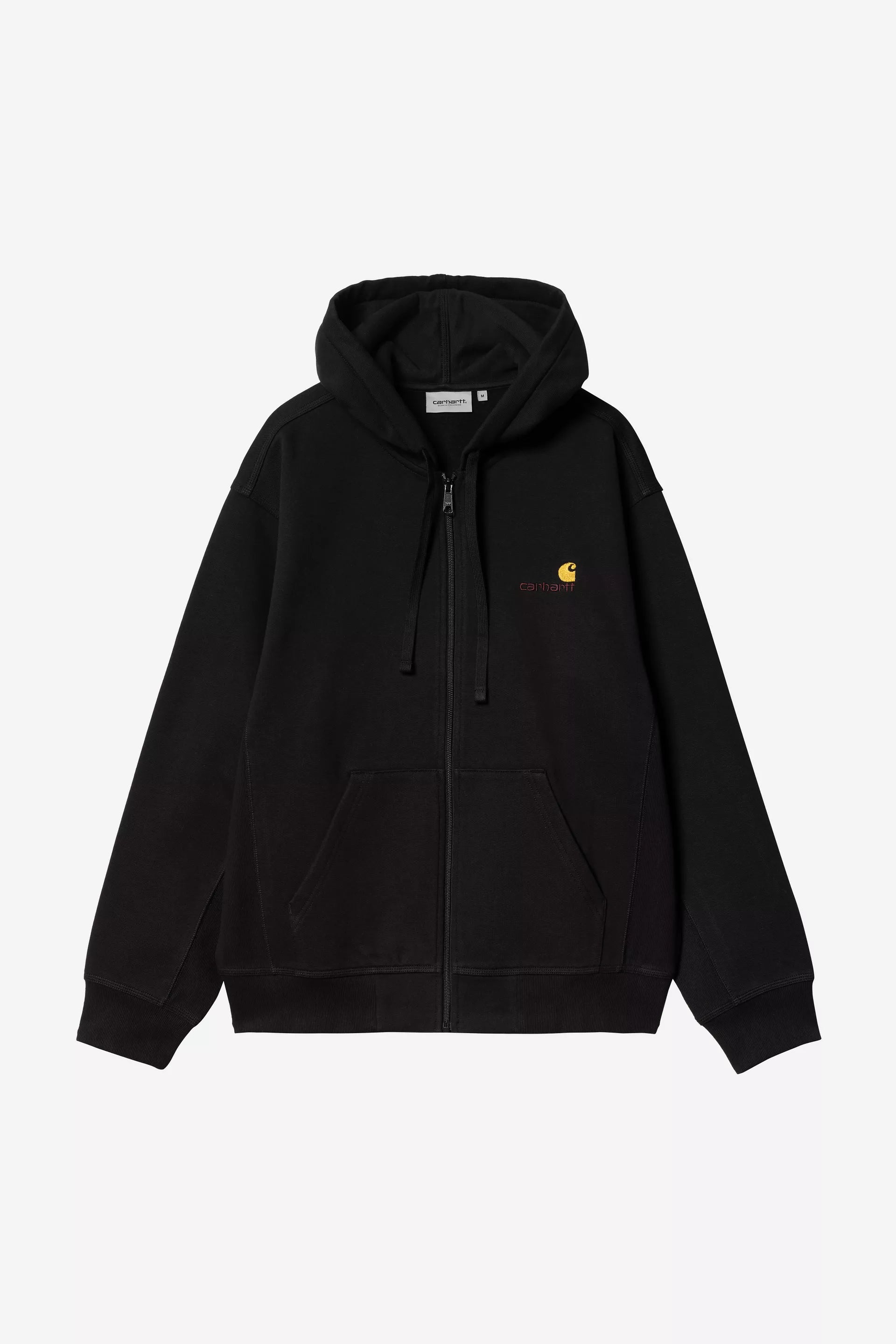 Carhartt WIP Hooded American Script Zip Jacket Black