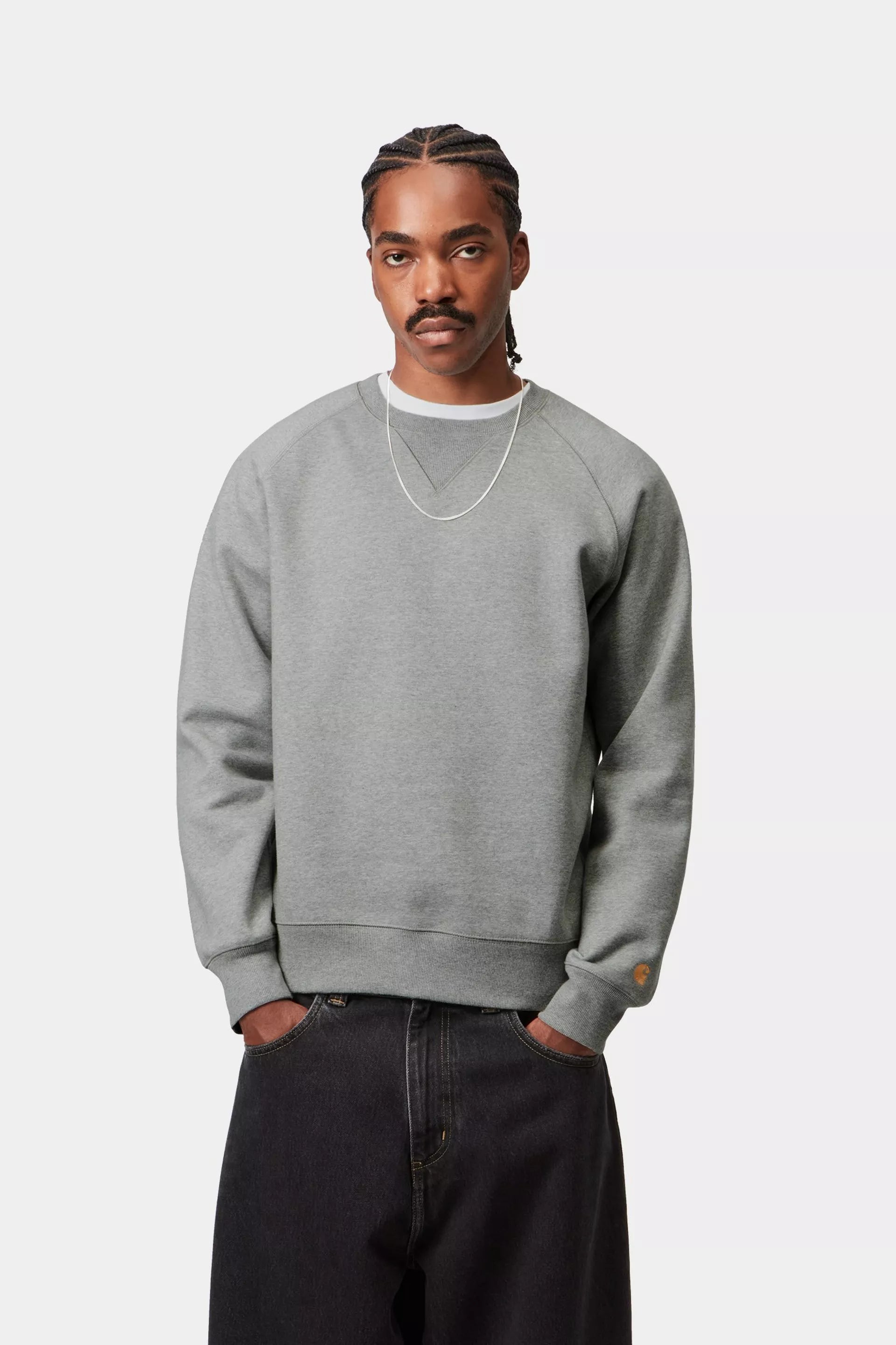 Carhartt WIP Chase Sweat Grey Heather