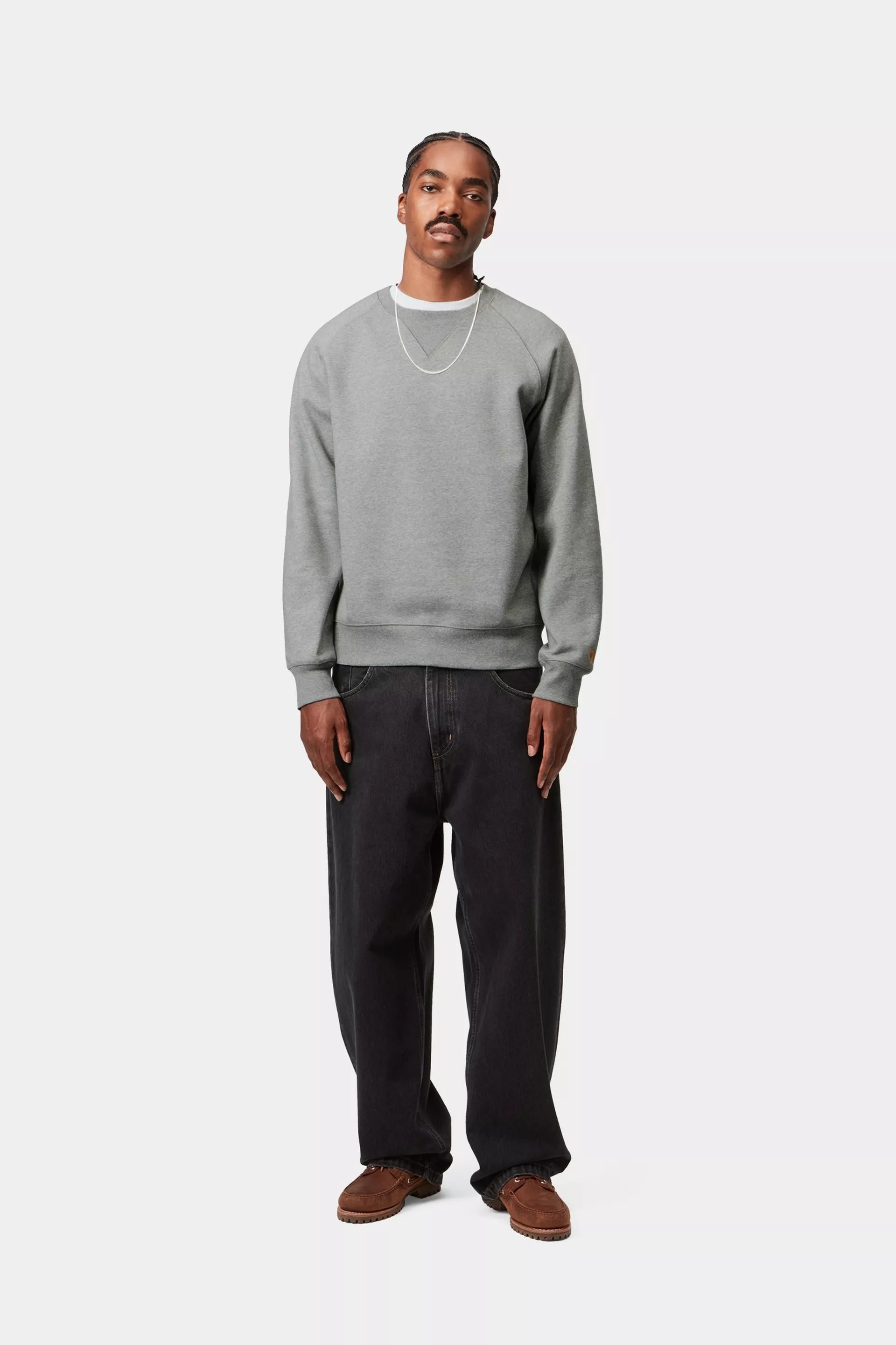 Carhartt WIP Chase Sweat Grey Heather