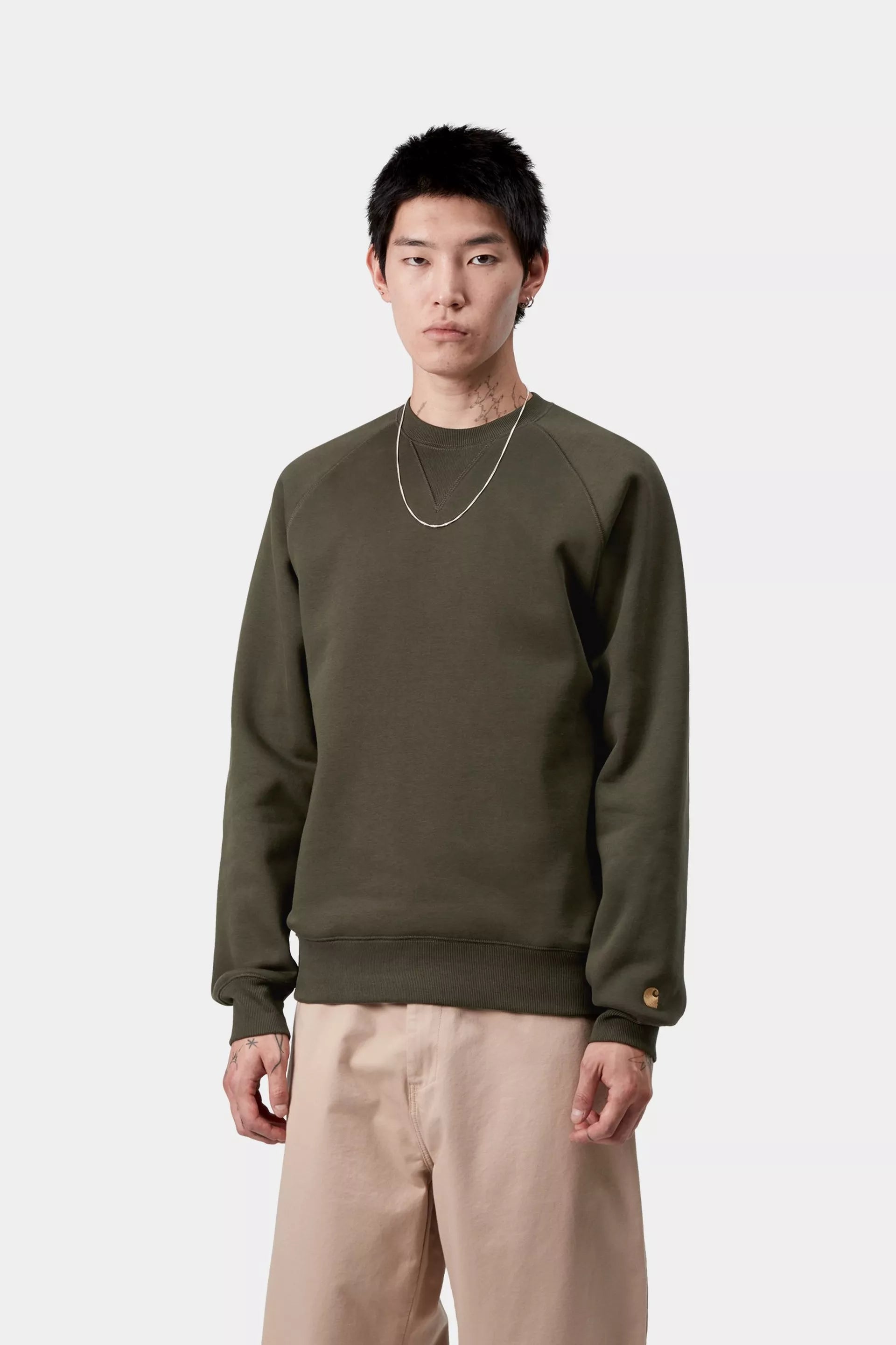 Carhartt WIP Chase Sweat Olive/Gold