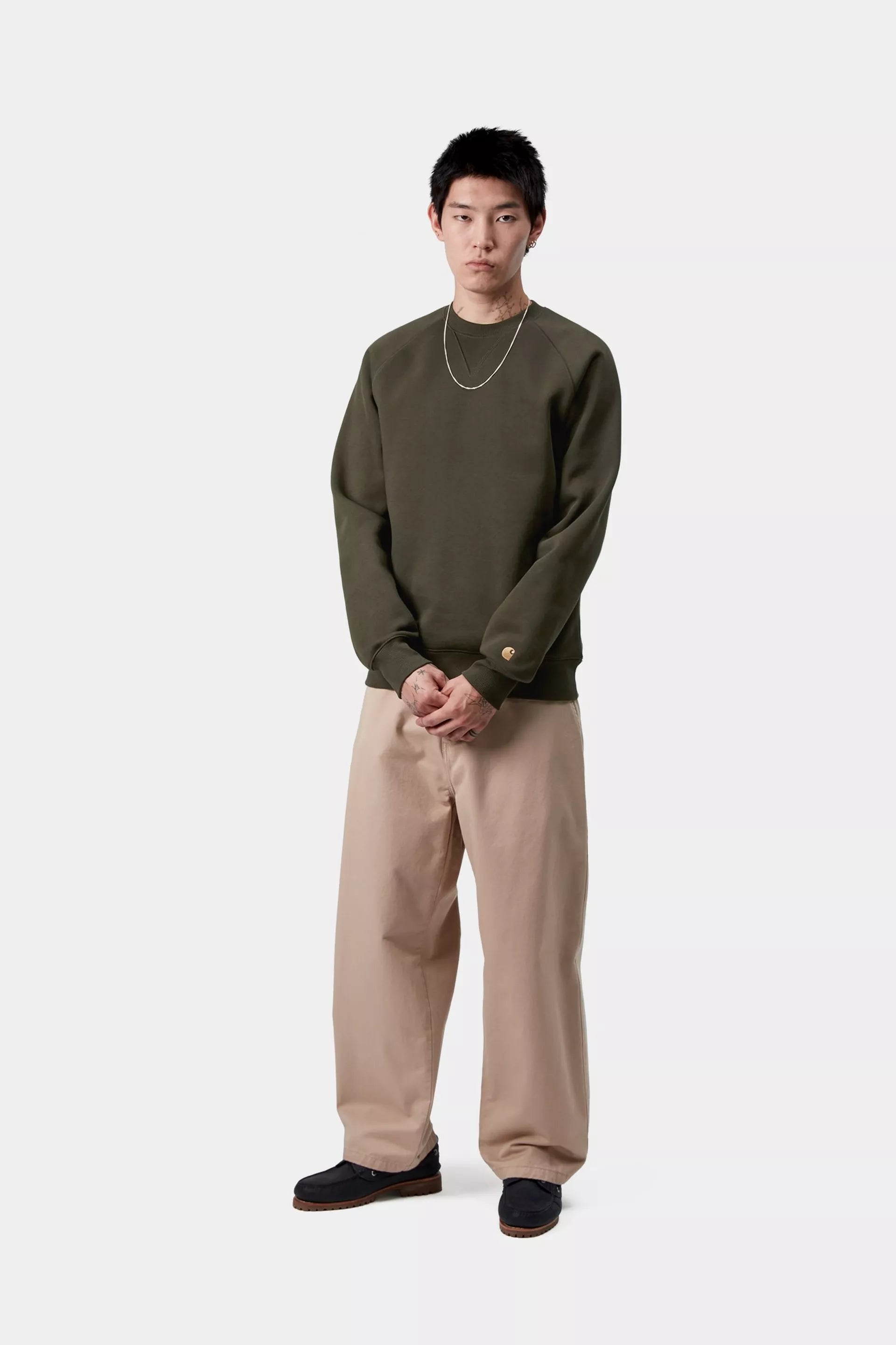 Carhartt WIP Chase Sweat Olive/Gold