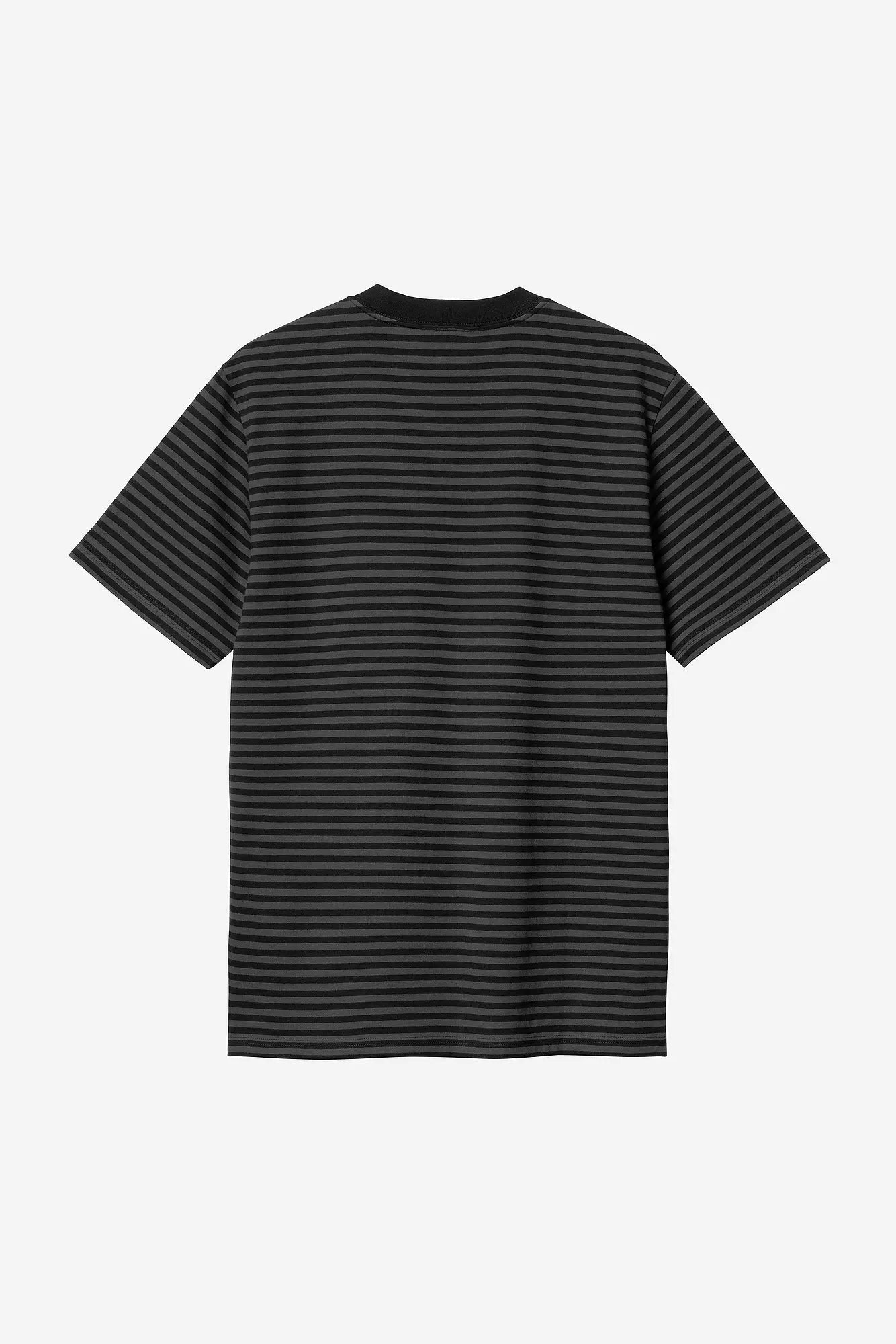 Carhartt WIP S/S Verner Stripe Pocket T-shirt Black Grey Heather