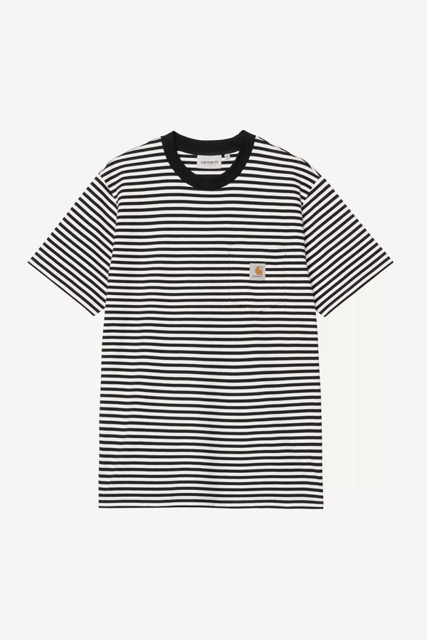 Carhartt WIP Verner Pocket Stripe T-Shirt Black/Wax