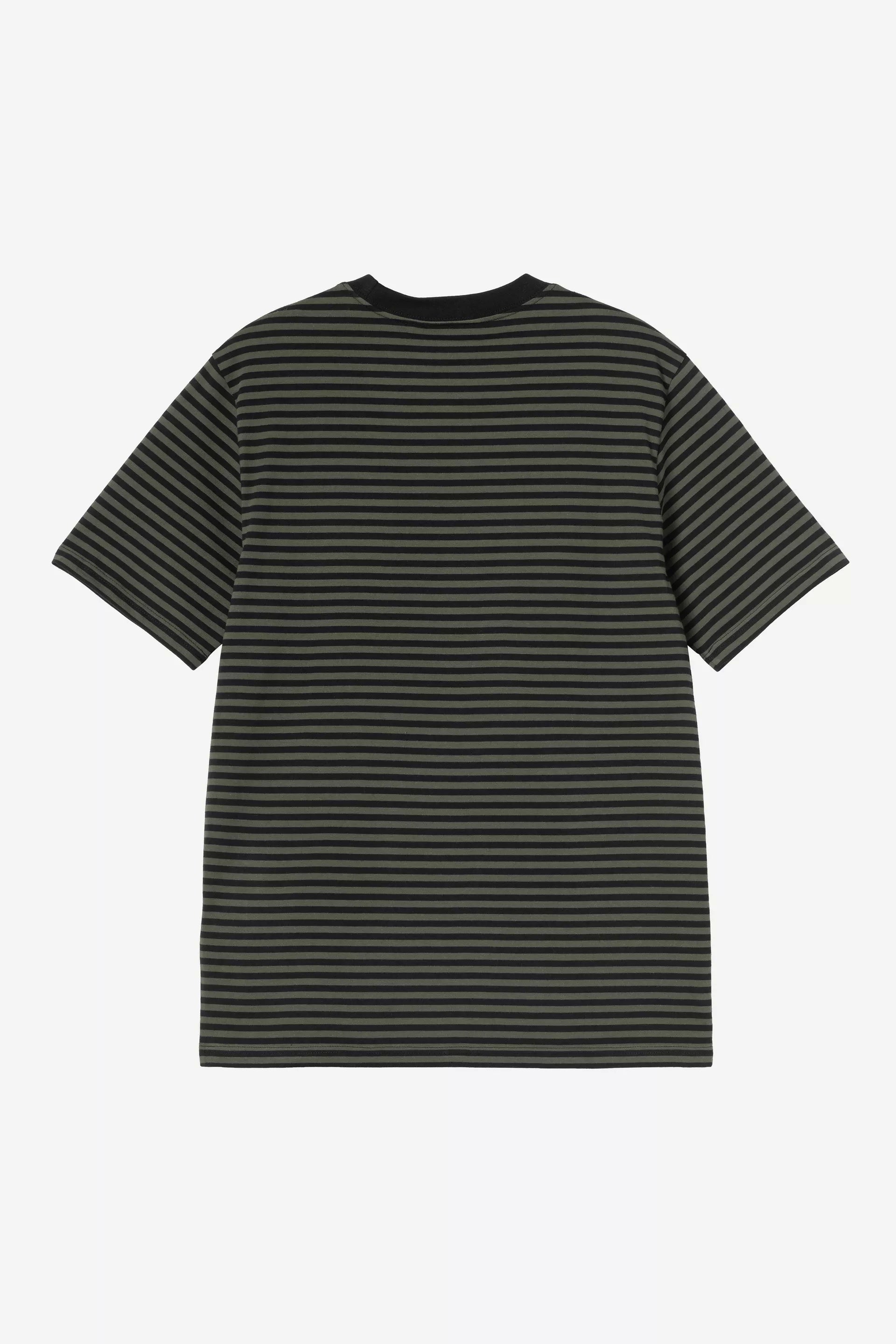 Carhartt WIP Verner Pocket Stripe T-Shirt Black/Opuntia