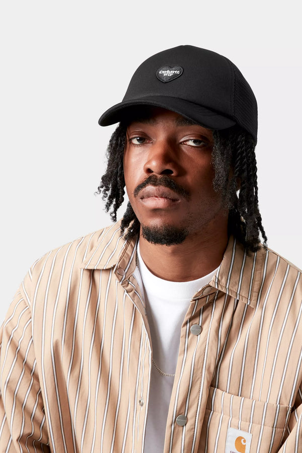 Carhartt WIP Heart Patch Trucker Cap Black