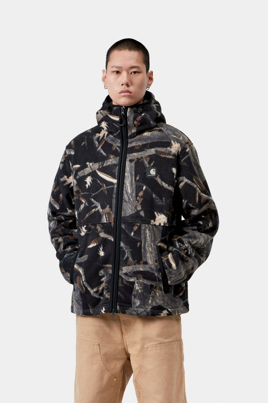 Carhartt WIP Blevin Fleece Jacket Camo Feather Tree