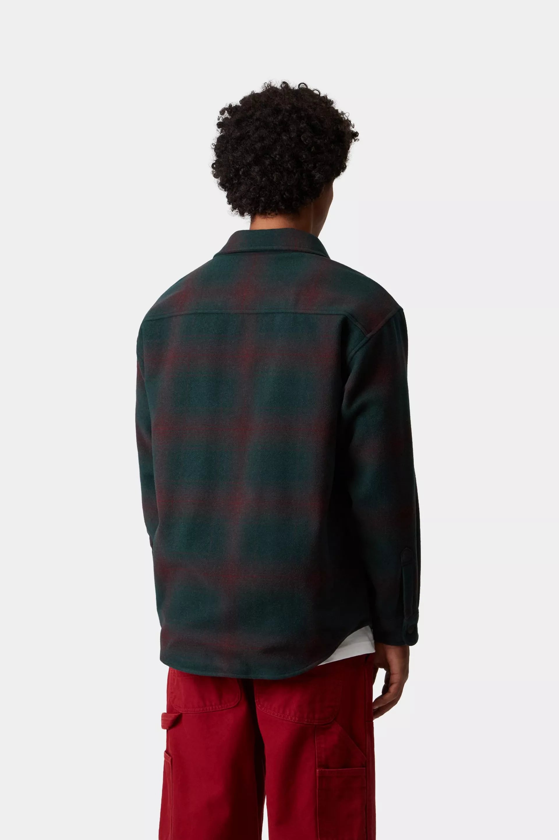 Carhartt WIP Brennan Wool Plaid Weave Shirt Jac Deep Lagoon