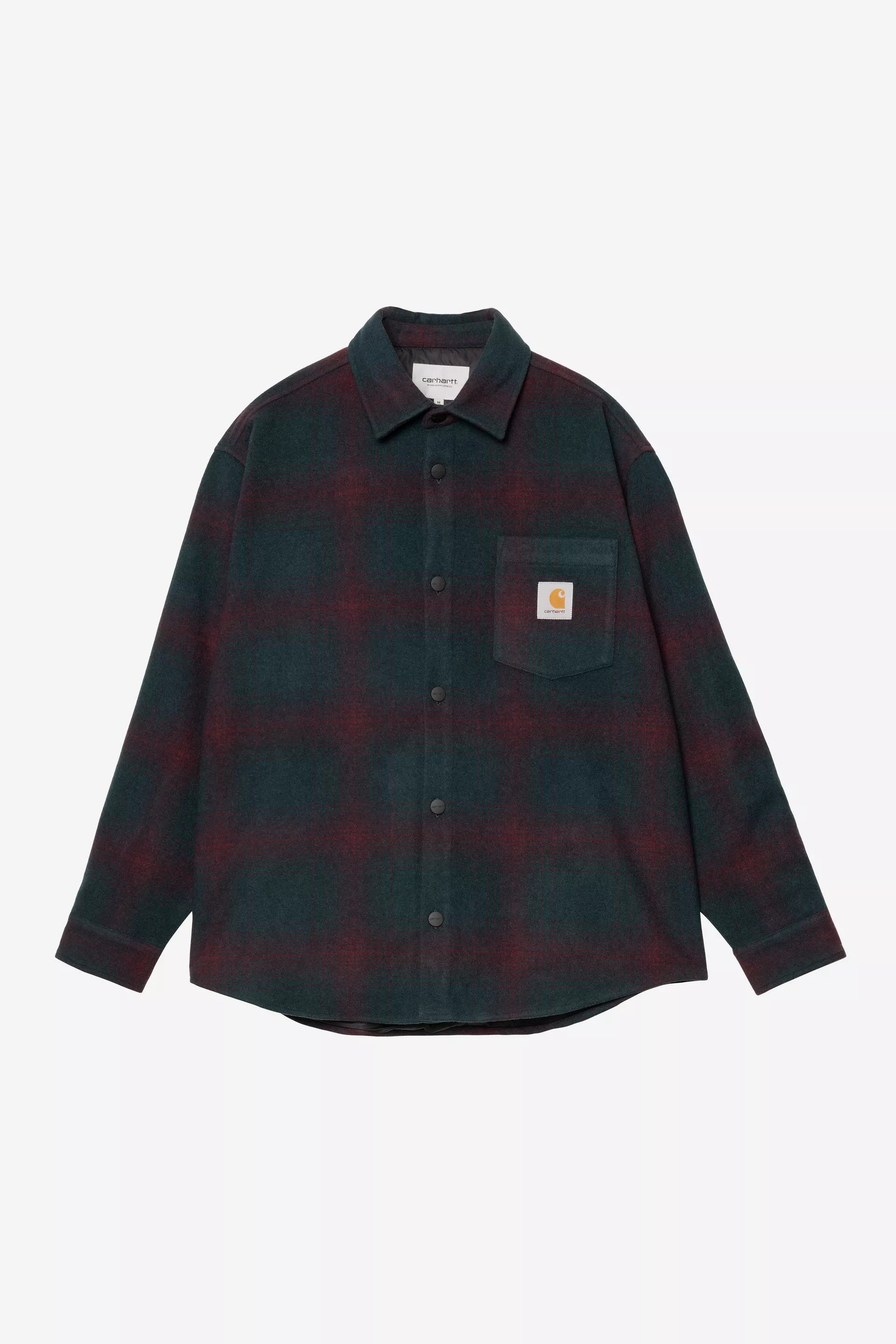 Carhartt WIP Brennan Wool Plaid Weave Shirt Jac Deep Lagoon