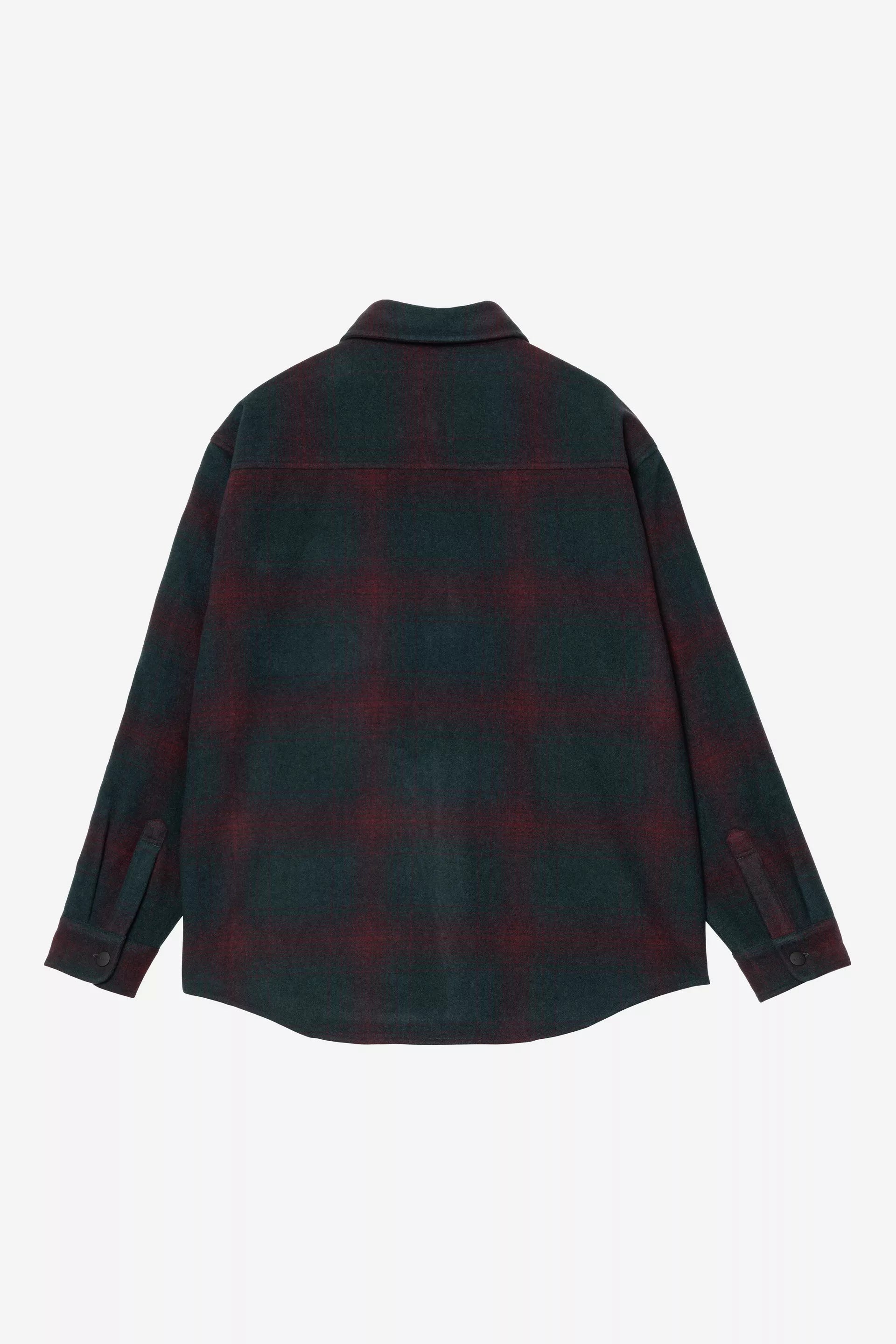 Carhartt WIP Brennan Wool Plaid Weave Shirt Jac Deep Lagoon