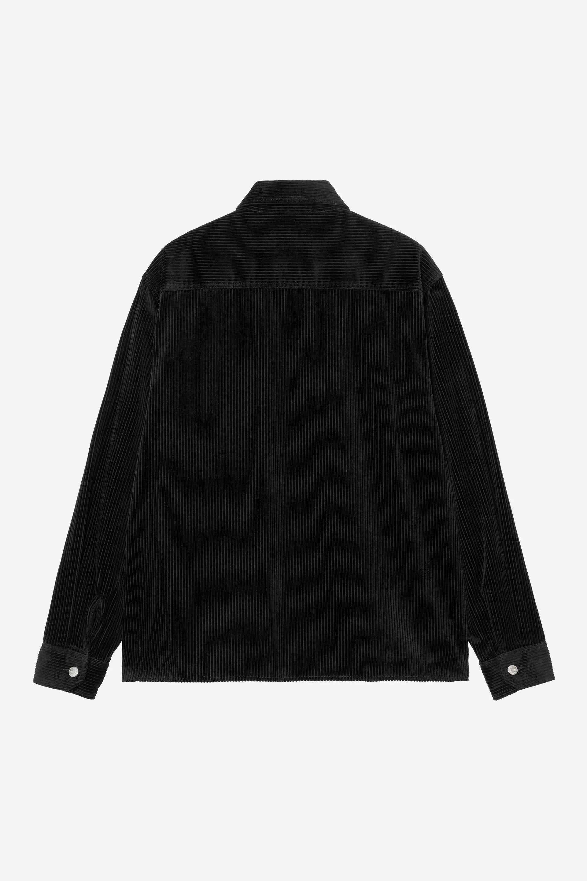 Carhartt WIP Corduroy Reynolds Zip Shirt Jac in black