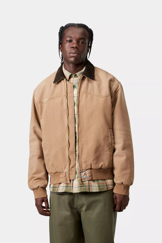 Carhartt WIP Santa Fe Jacket Tobacco Grind Wash