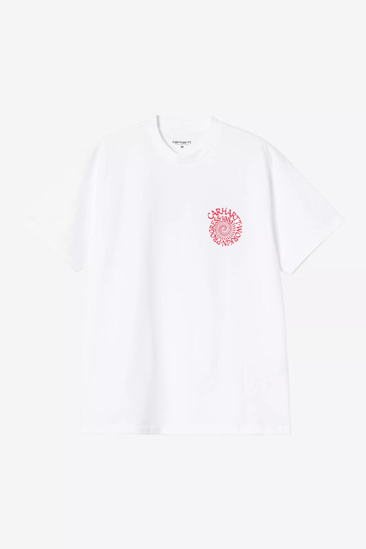 Carhartt WIP S/S Spirals Backprint Graphic T-Shirt White