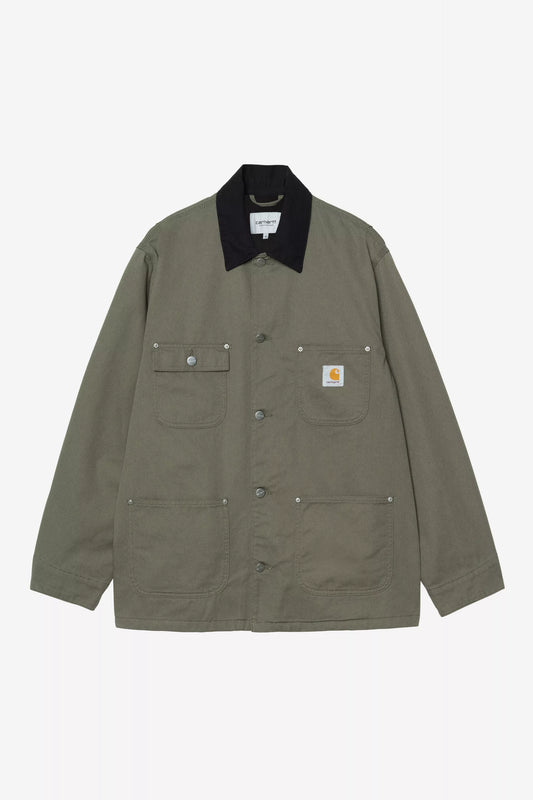 Carhartt WIP OG Chore Coat Leaf/Black Rinsed