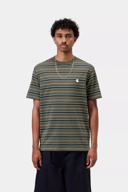 Carhartt WIP S/S Bronson Stripe T-Shirt Cypress