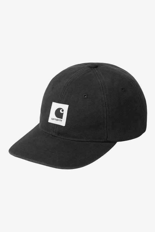 Carhartt WIP Canvas Cap Black White Stone Washed 182