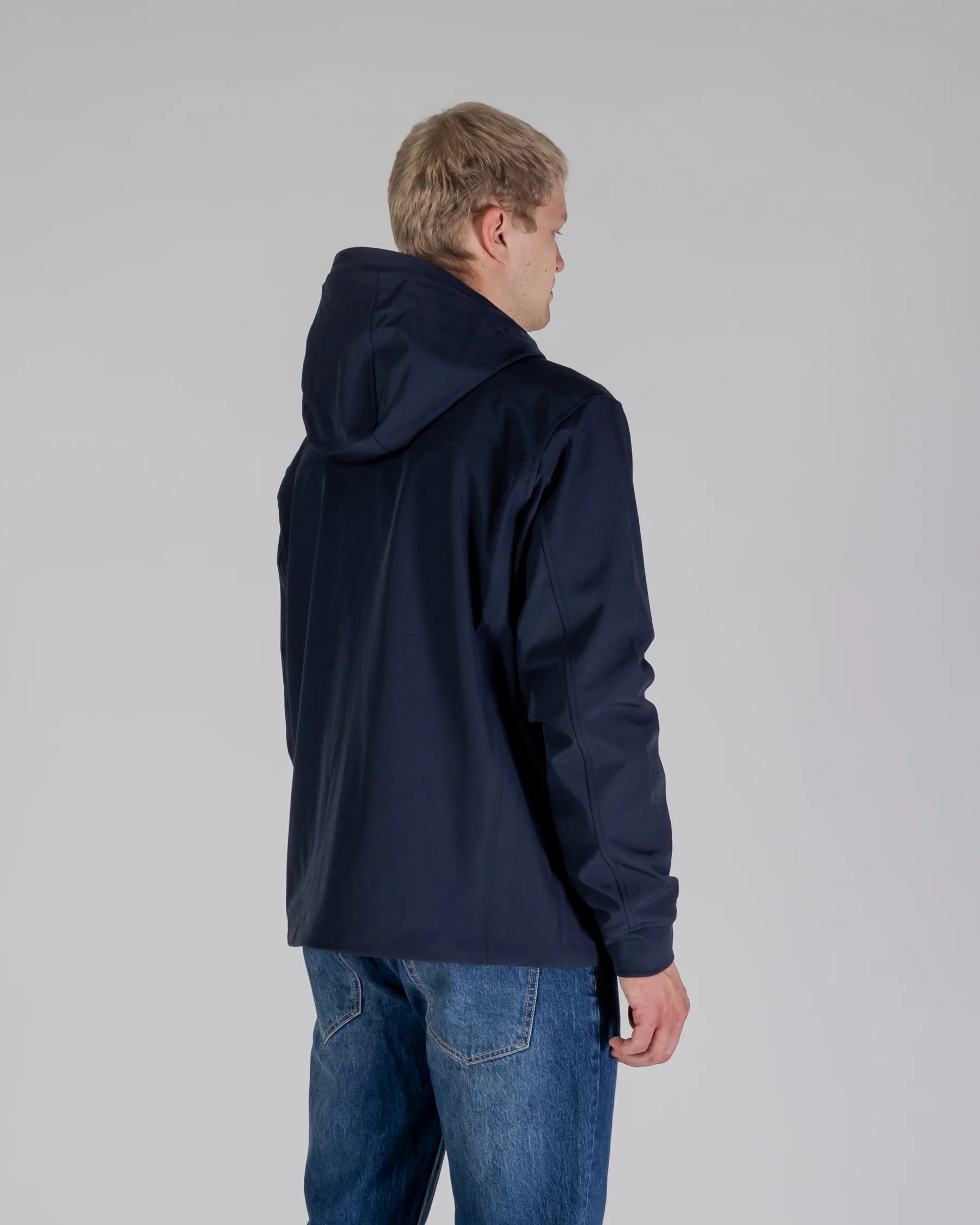 Aquascutum Active Shell Hybrid Hooded Jacket Navy