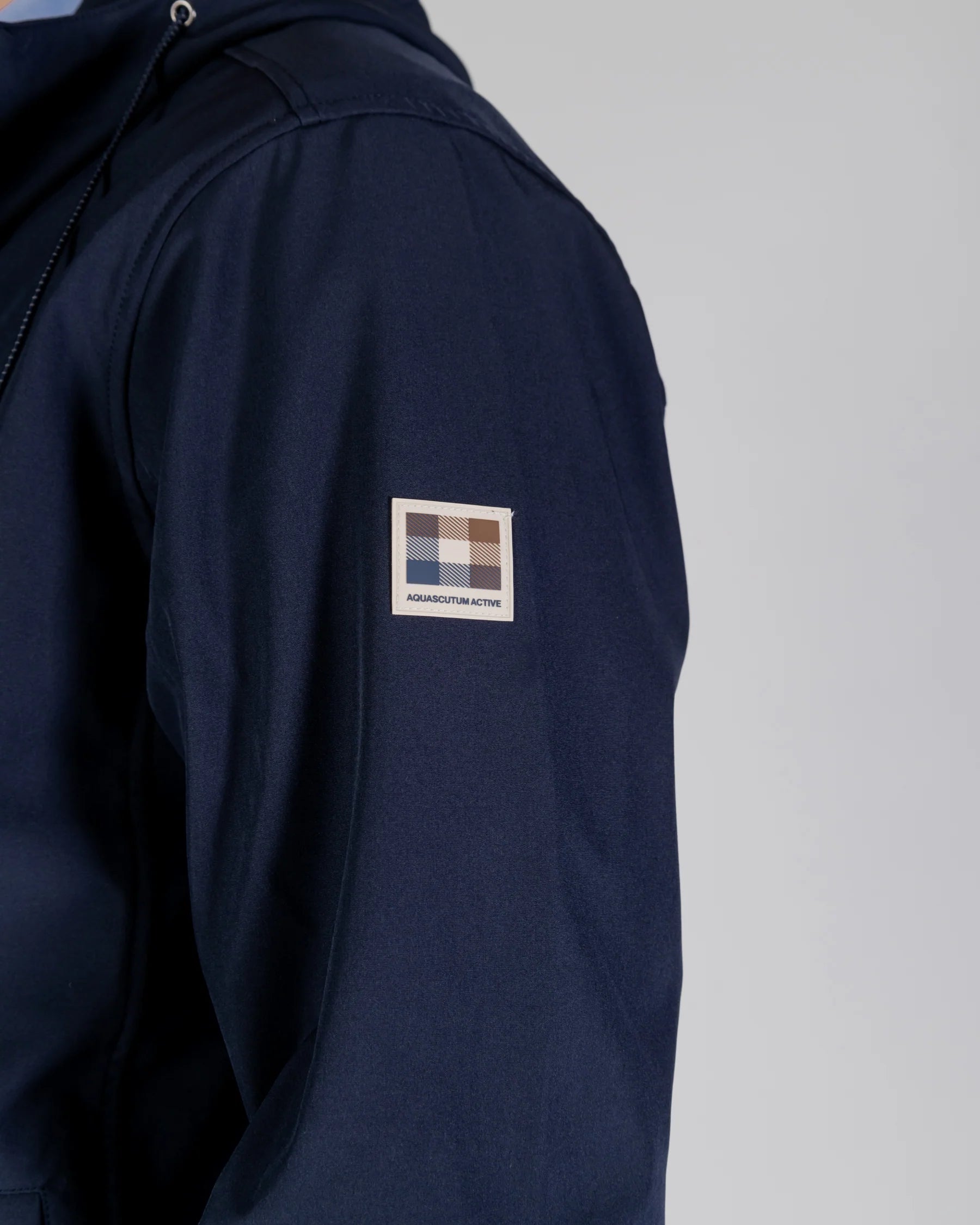 Aquascutum Active Shell Hybrid Hooded Jacket Navy