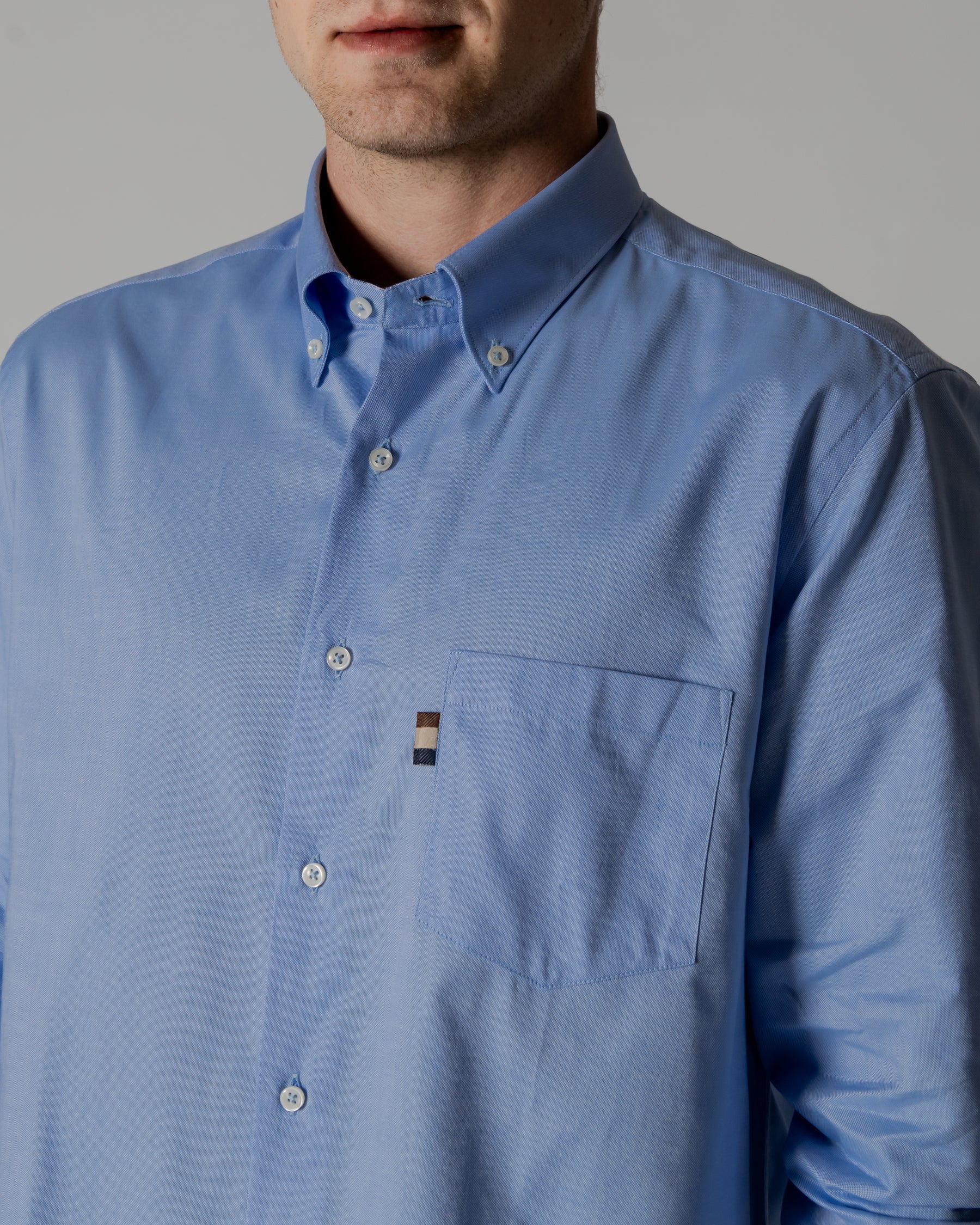 Aquascutum Active Cotton Oxford Shirt Light Blue