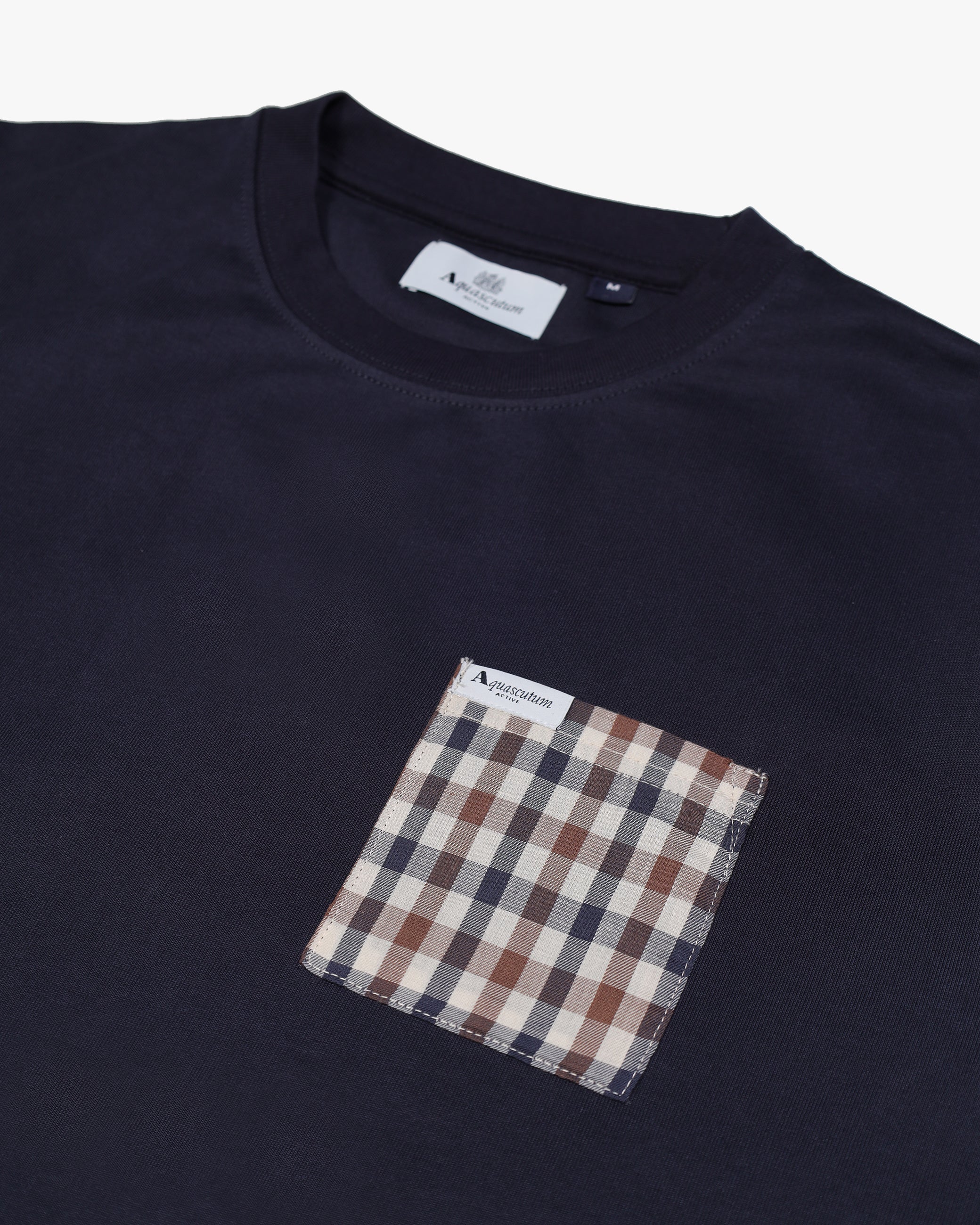 Aquascutum Active Club Check Pocket Sweat Navy