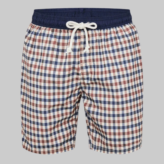 Aquascutum Volley House Check Swim Shorts