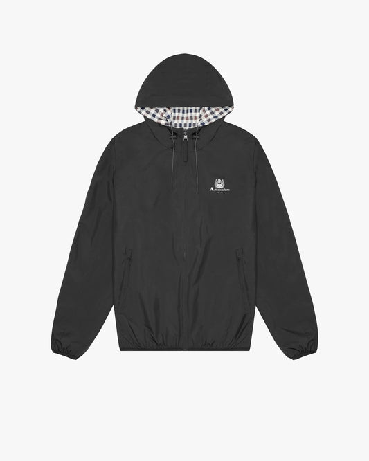 Aquascutum Reversible Hooded Sailor Jacket Black/Check