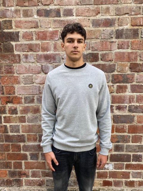 Lyle & Scott Archive Revisited Sweat Mid Grey Marl