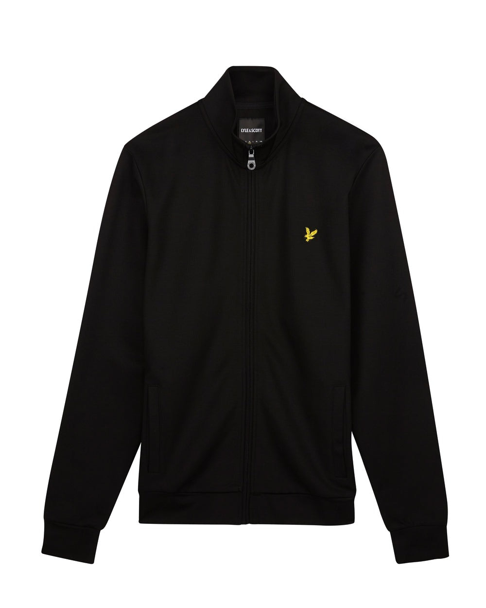 Lyle & Scott Fleece Lined Funnel Neck Jacket Jet Black