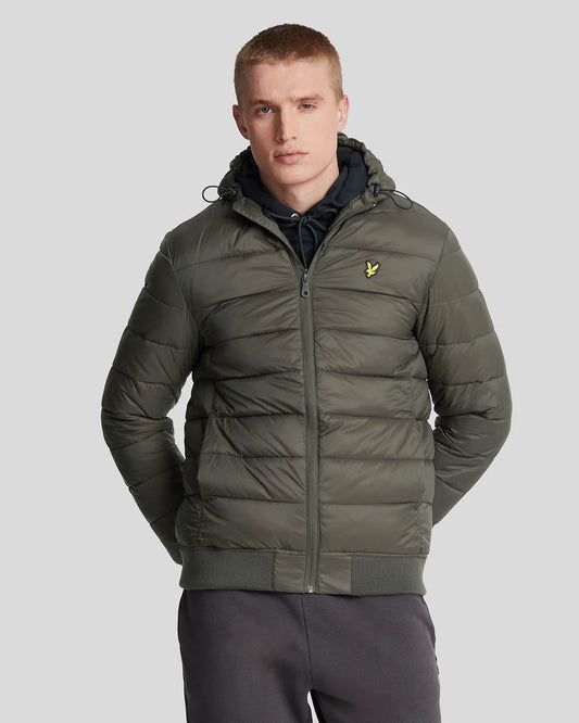Lyle & Scott Wadded Jacket Olive Green
