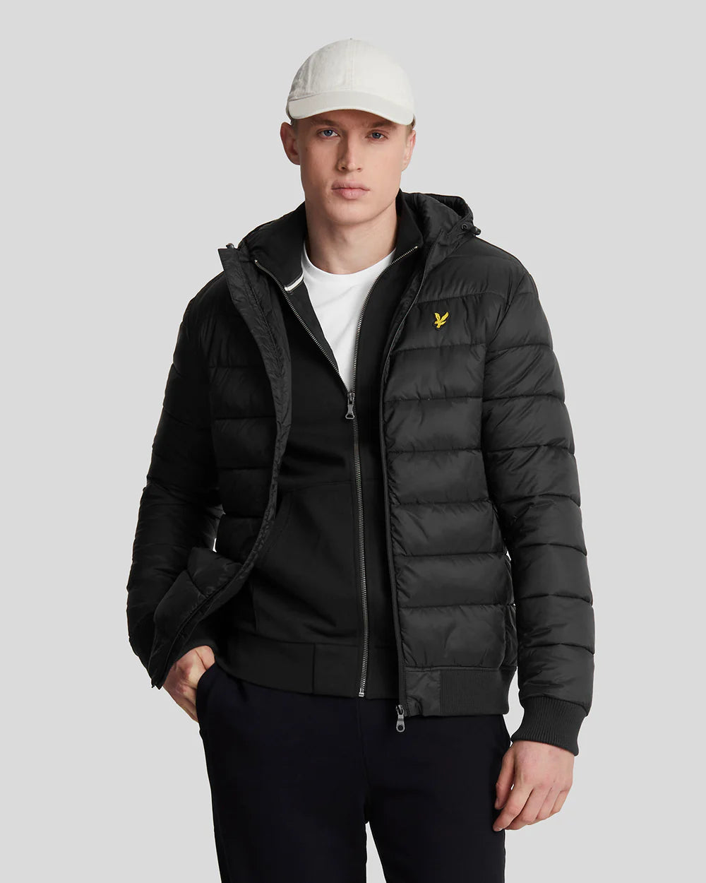 Lyle & Scott Wadded Jacket Jet Black