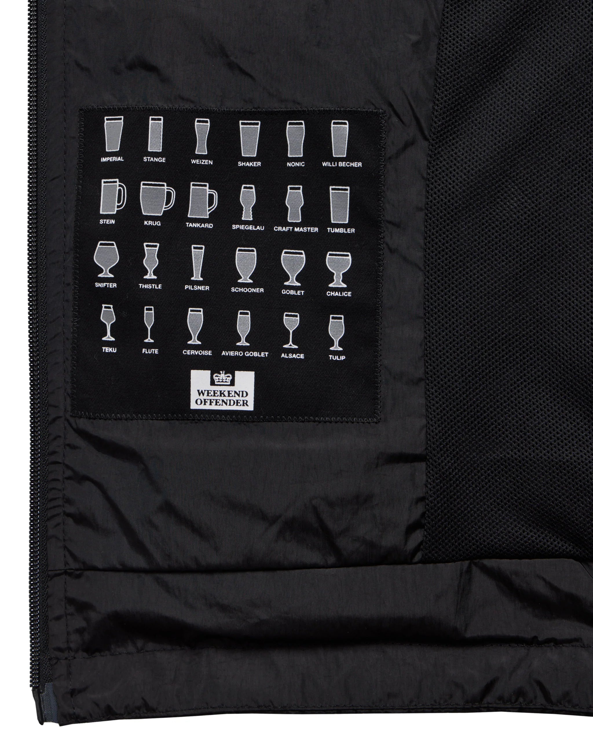 Weekend Offender Technician Face Mask Jacket in Black