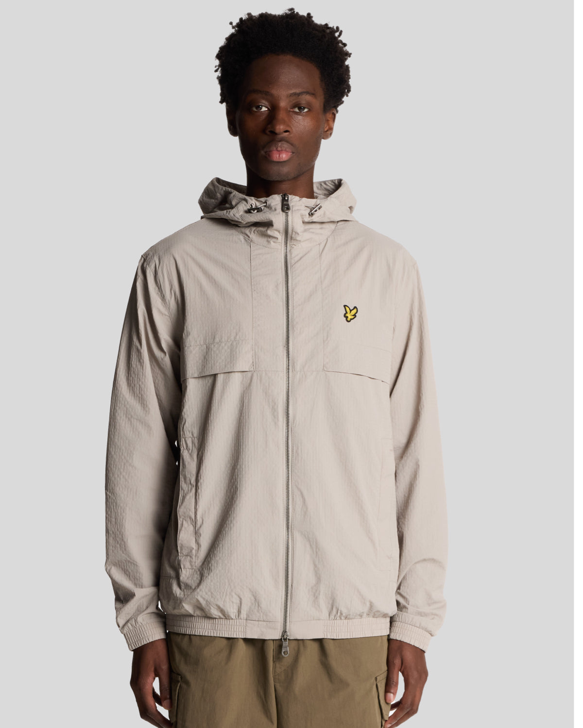 Lyle & Scott Lightweight Ripstop Jacket Pale Grey