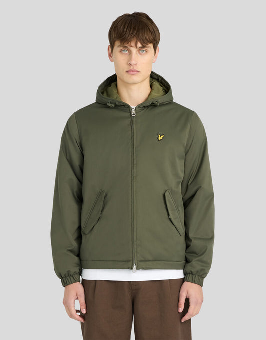 Lyle & Scott Padded Hooded Zip Through Jacket Deep Depths