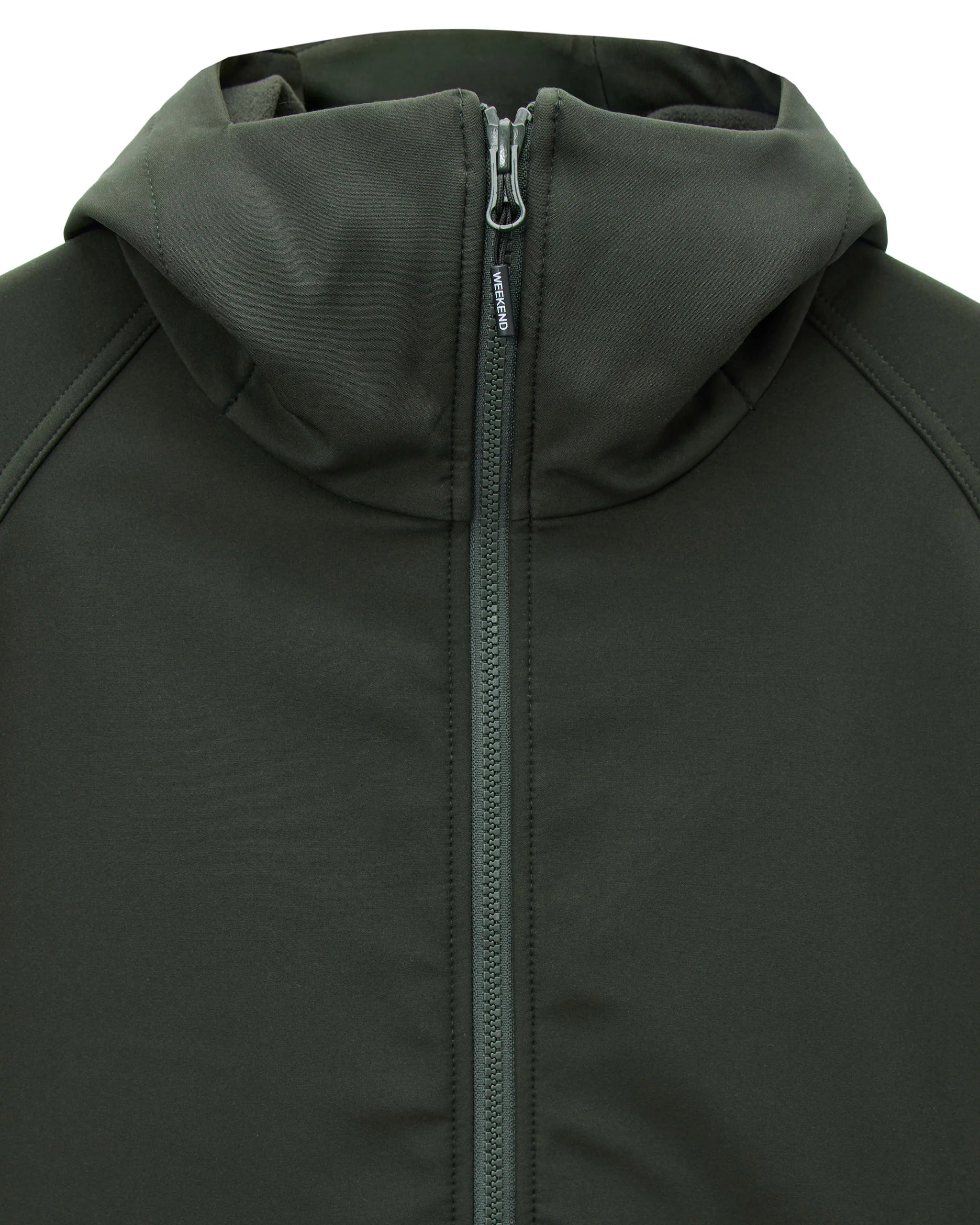 Weekend Offender Stipe Softshell Jacket Forest Green