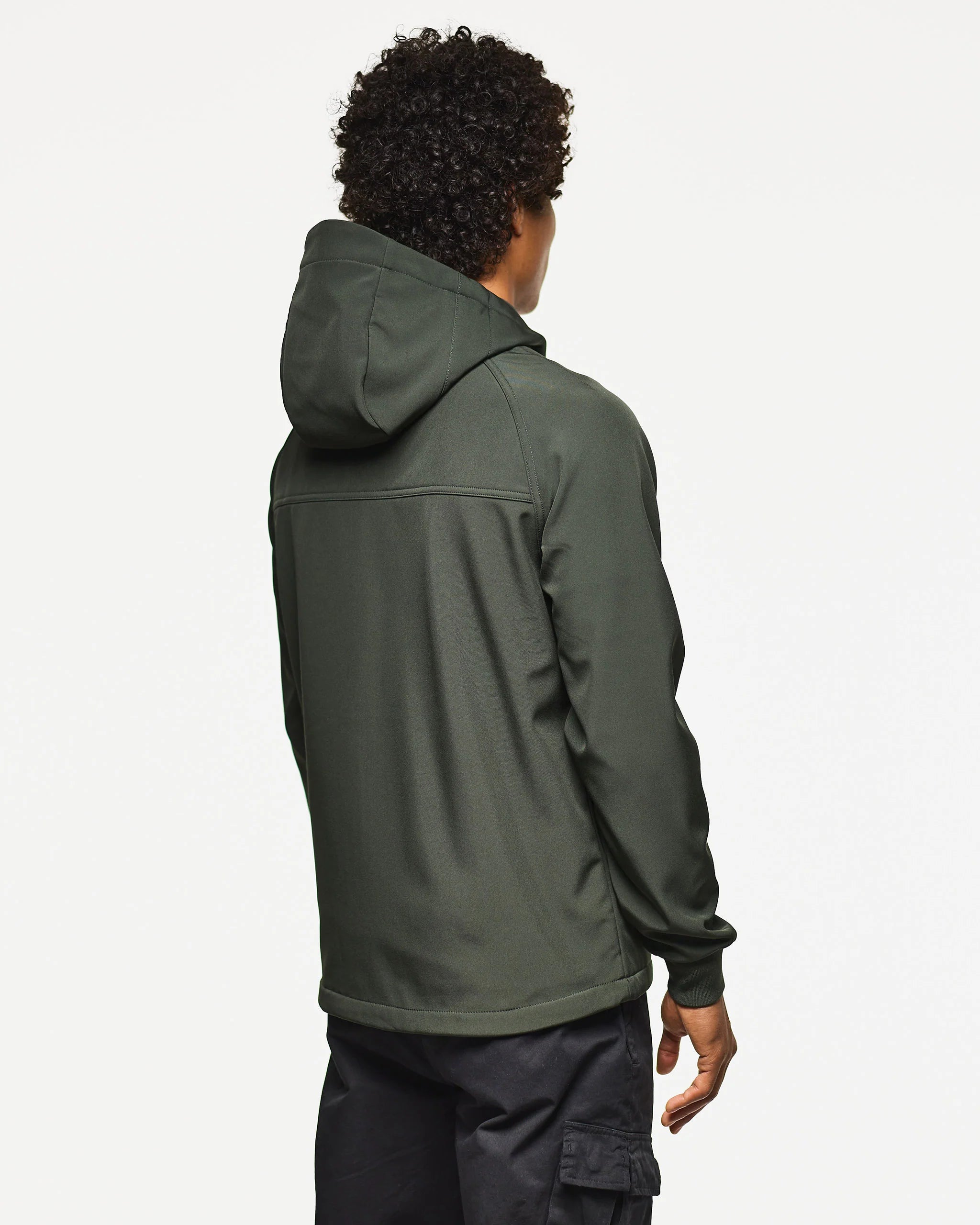 Weekend Offender Stipe Softshell Jacket Forest Green