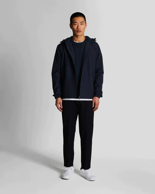 Lyle & Scott Zip Through Hooded Jacket Dark Navy