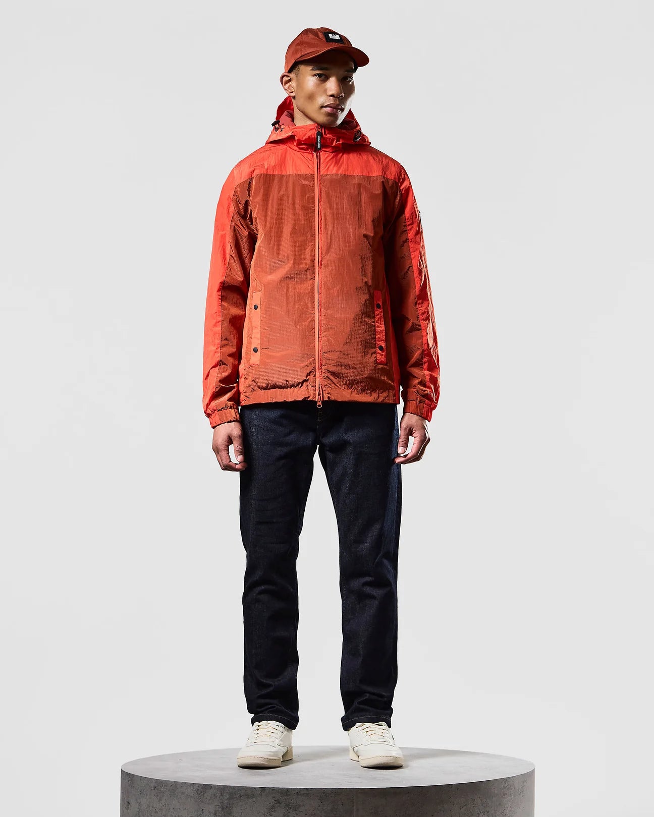 Weekend Offender Koze Windbreaker Jacket Orange Peel