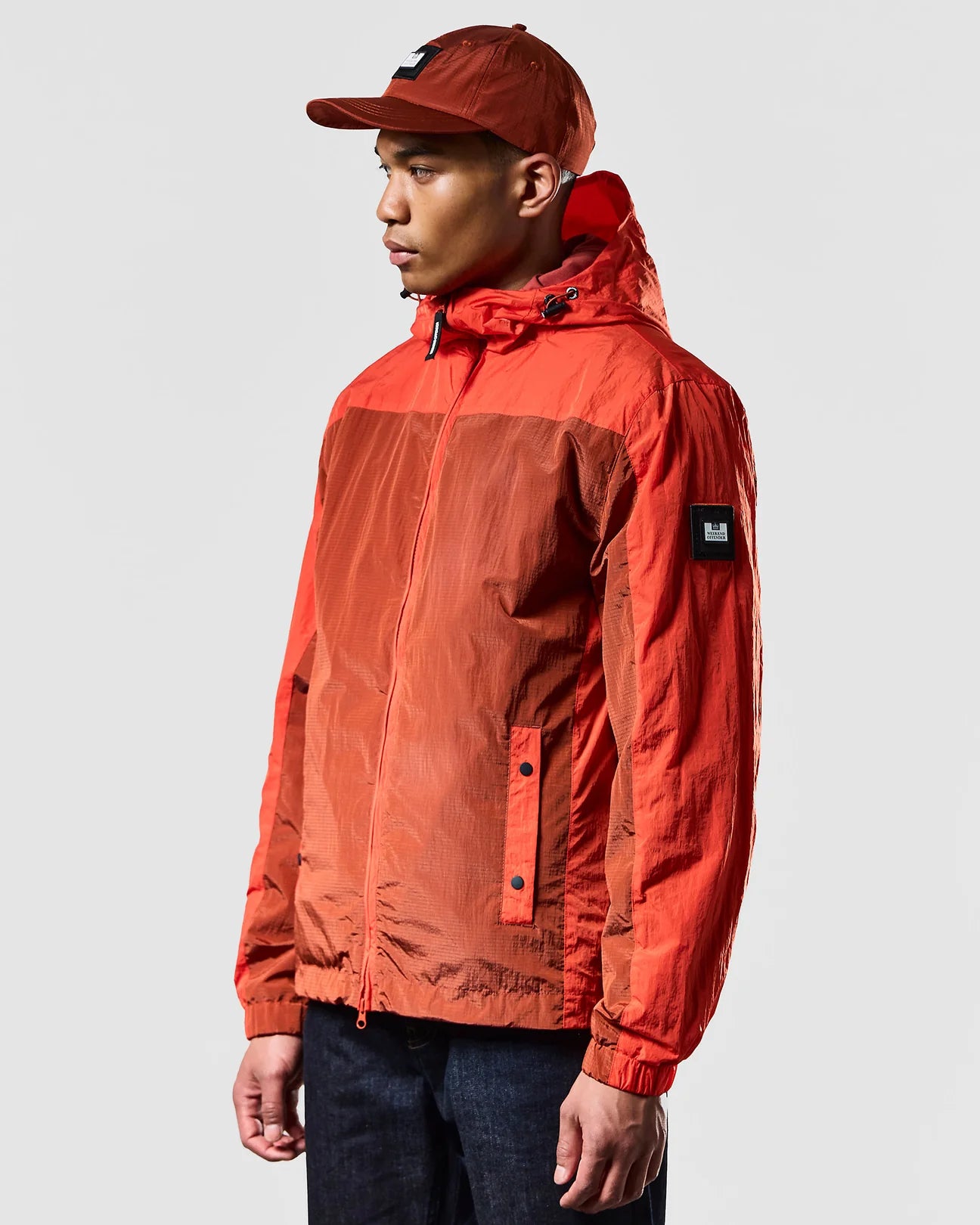 Weekend Offender Koze Windbreaker Jacket Orange Peel