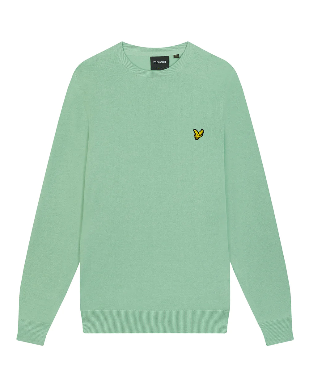 Lyle & Scott Cotton Crew Neck Jumper Turquoise Shadow