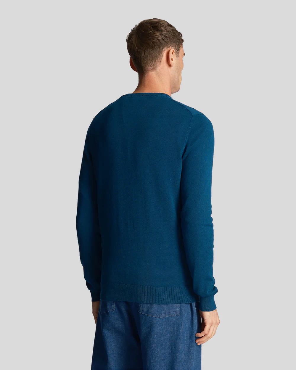 Lyle & Scott Cotton Crew Neck Jumper Apres Navy