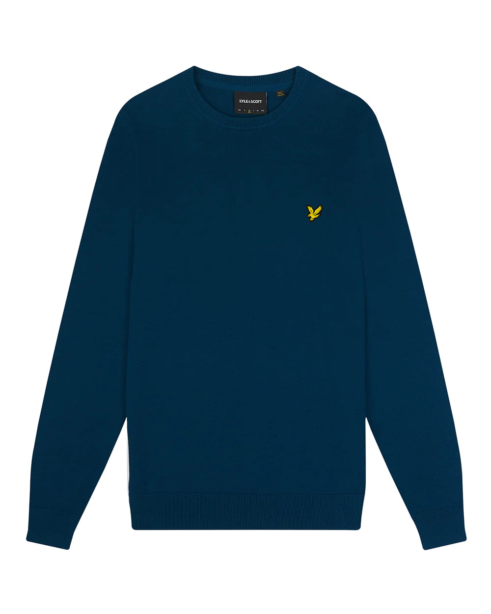 Lyle & Scott Cotton Crew Neck Jumper Apres Navy