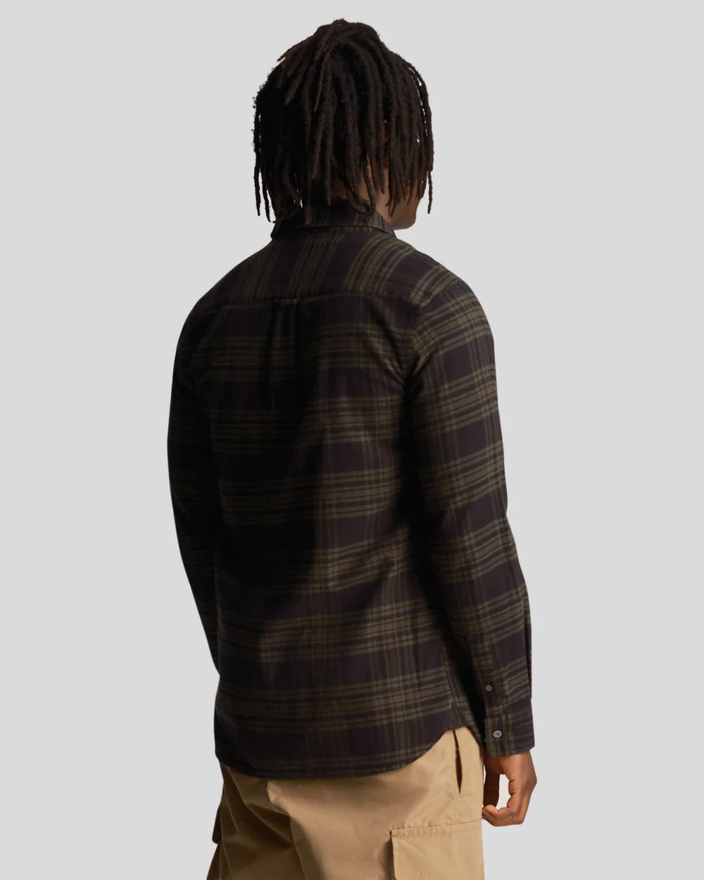 Lyle & Scott Check Flannel Shirt Mountain Moss