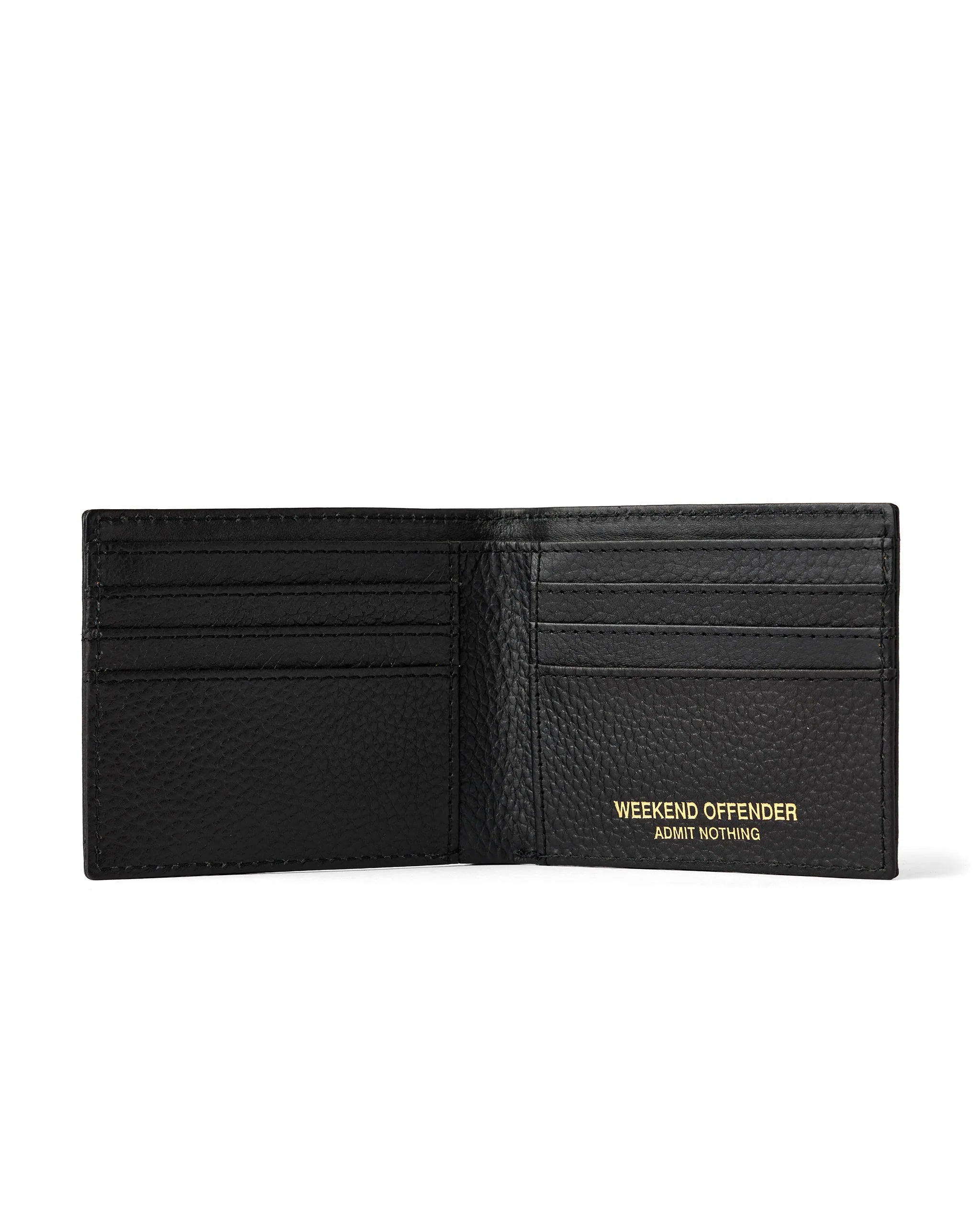 Weekend Offender Billfold Leather Wallet Black