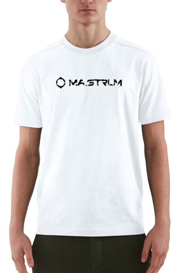 Ma.Strum SS Cracked Logo Tee Optic White