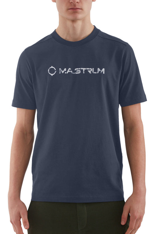 Ma.Strum SS Cracked Logo Tee Ink Navy