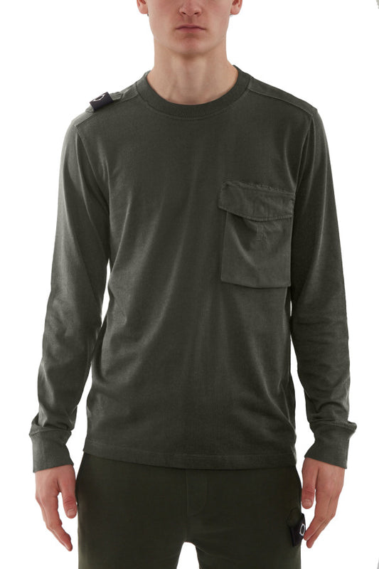 Ma.Strum LS Cargo Pocket Tee Oil Slick