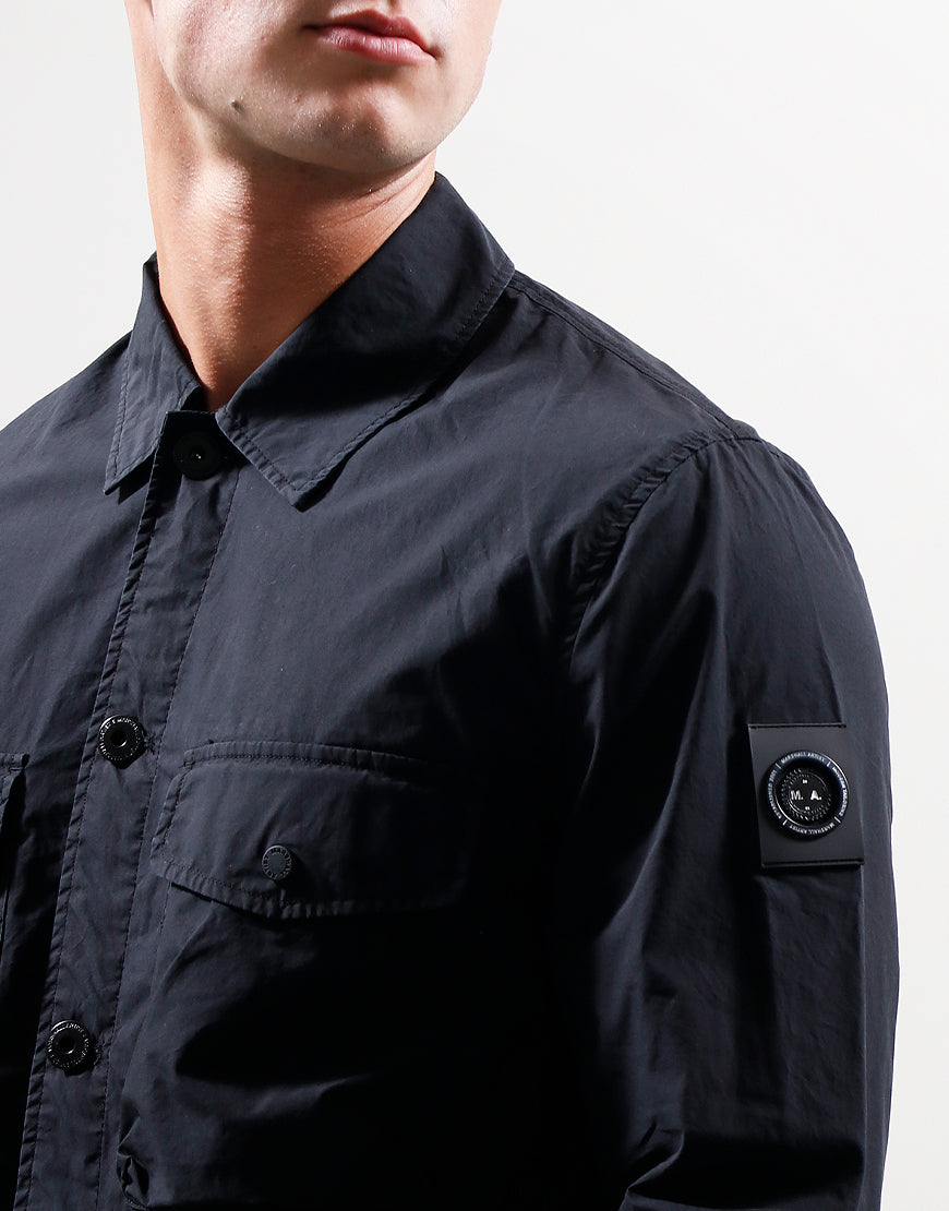 Marshall Para Cotton Overshirt Jacket Black