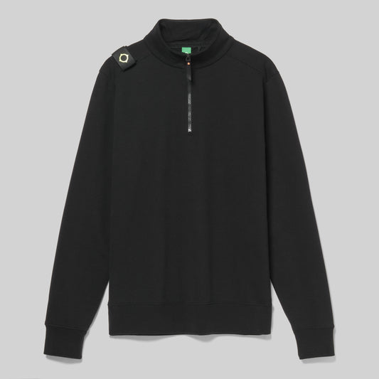 Ma.Strum Training Quarter Zip Sweat Jet Black