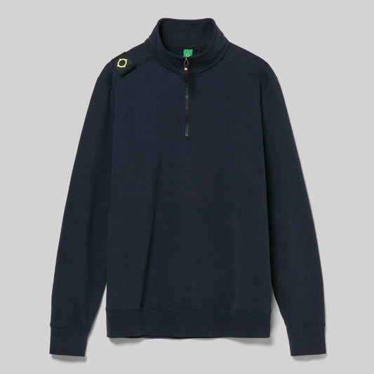 Ma.Strum Quarter Zip Sweat Ink Navy