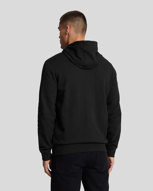 Lyle & Scott Hybrid Zip Hoodie Jet Black