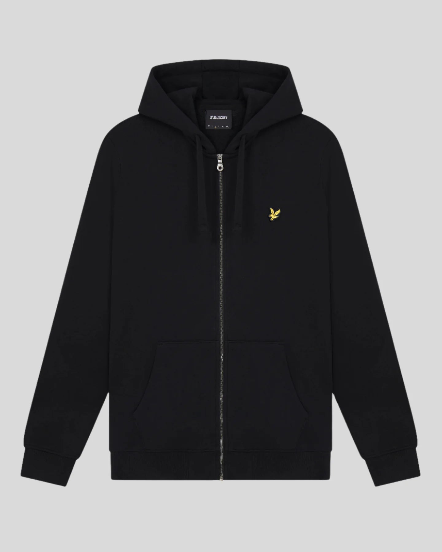 Lyle & Scott Zip Through Hoodie Jet Black